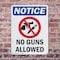 Signmission No Guns Allowed OSHA Notice Sign, Plastic, 7in W x 10in L, 2PK OS-2PACK-NS-P-710-V-14640 - alternate 6